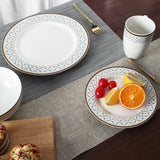 Geometric Porcelain Dinner Set