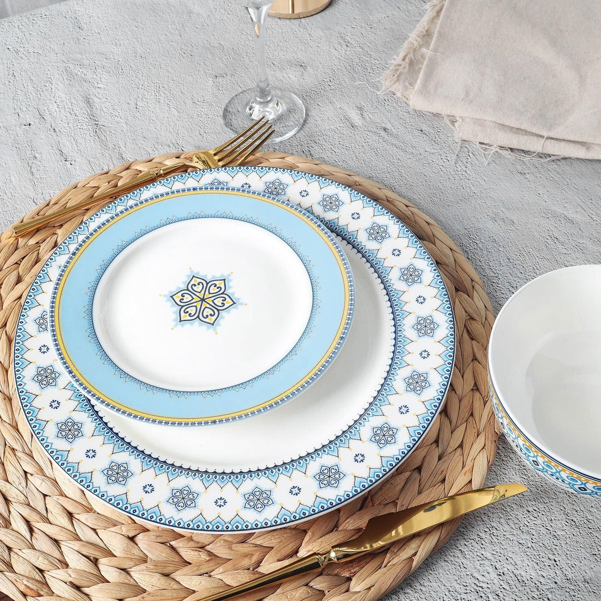 Cloud Grain Porcelain Dinner Set