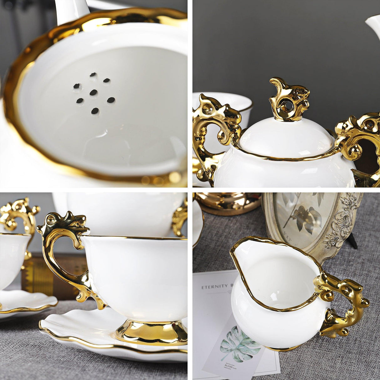 15 Pieces British Porcelain Tea Set