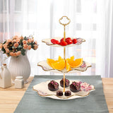 3 Tier Floral Royal Cupcake Stand