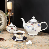 British Butterfly Porcelain Tea Set