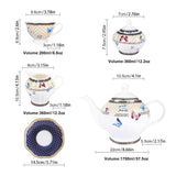 British Butterfly Porcelain Tea Set