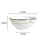 Marble Porcelain Soup Bowl Set