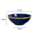 Navy Blue Porcelain Bowl Set