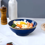 Navy Blue Porcelain Bowl Set