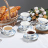Blue Floral Porcelain Tea Set