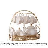 Blue Floral Porcelain Tea Set