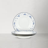 Blue Floral Porcelain Plates Set