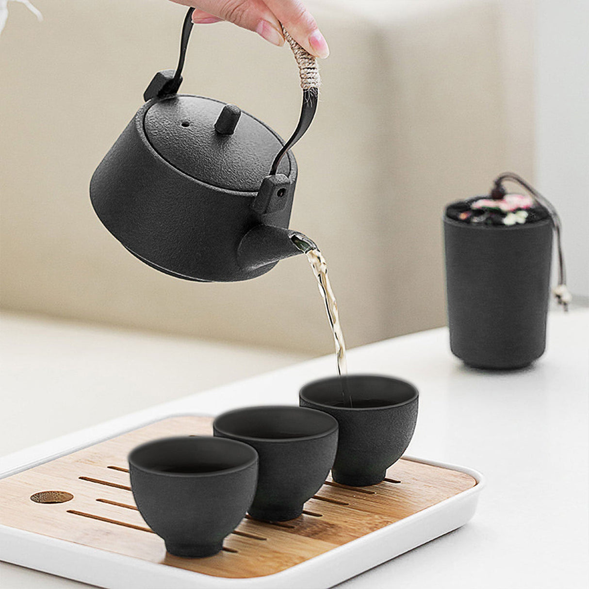 Japanese Travel Tea Set with Bag