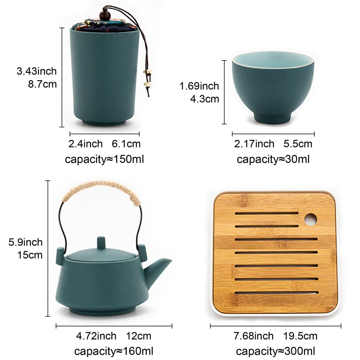 Japanese Travel Tea Set with Bag