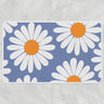 Feblilac White Daisy Green Bath Mat, Flower Bathroom Rug, Floral Soft Plush Water-Absorbent  Multiple Sized Floral Anti Slip Toilet Mat, Soft Thick Bathroom Carpet, Art Bathroom Mats, Best Bath Rugs, Hot Shower Mat Non Slip, Toilet Rug