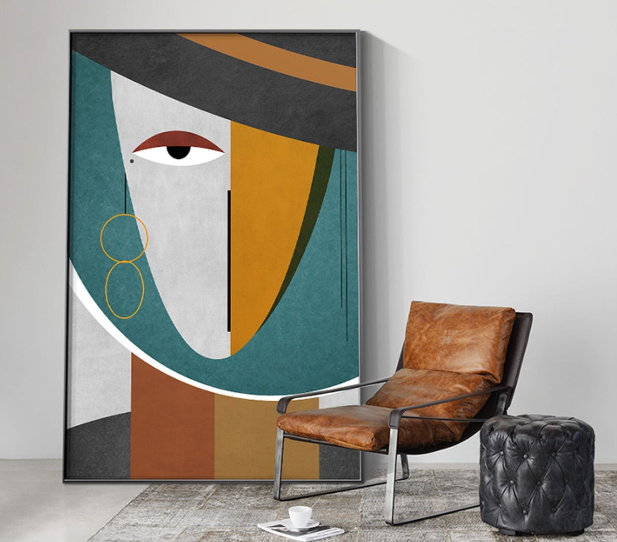 Faces II Geometric Canvas Prints