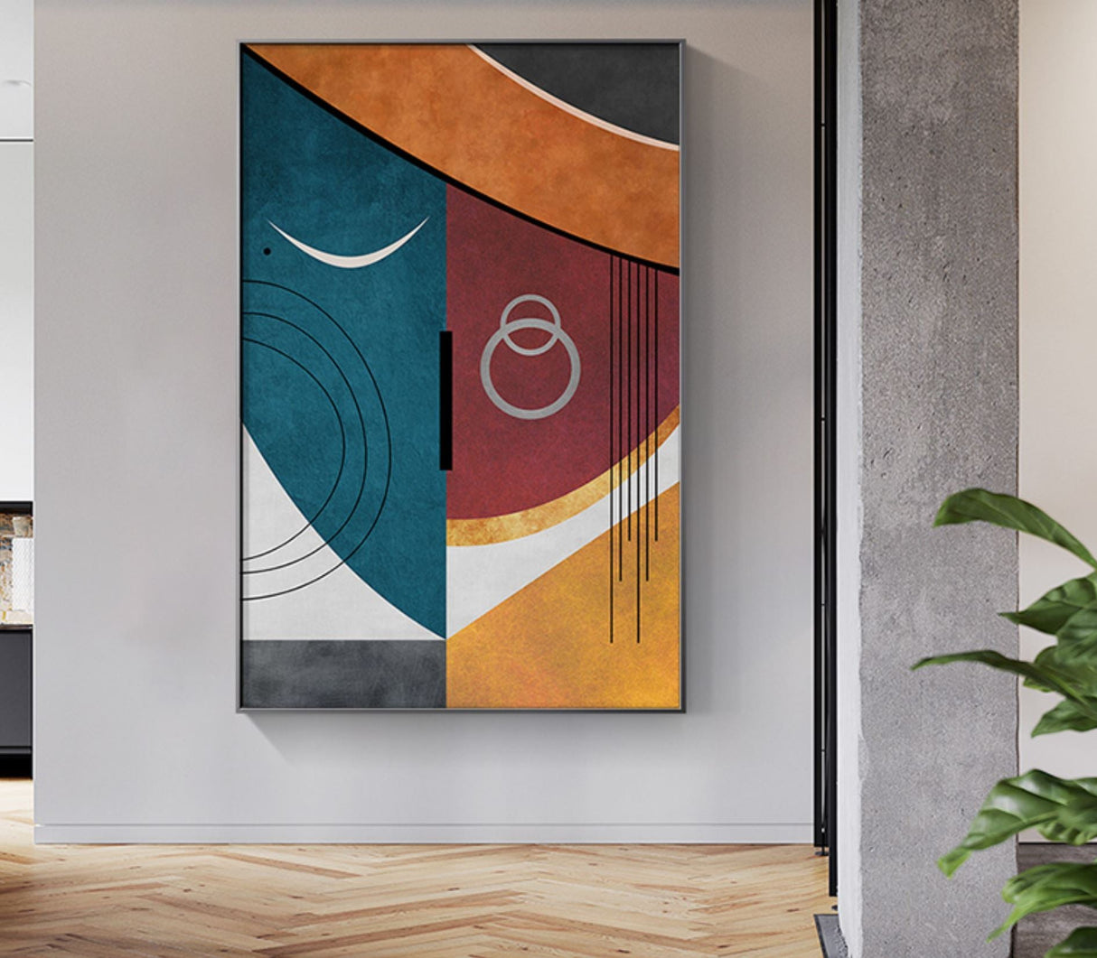 Faces II Geometric Canvas Prints