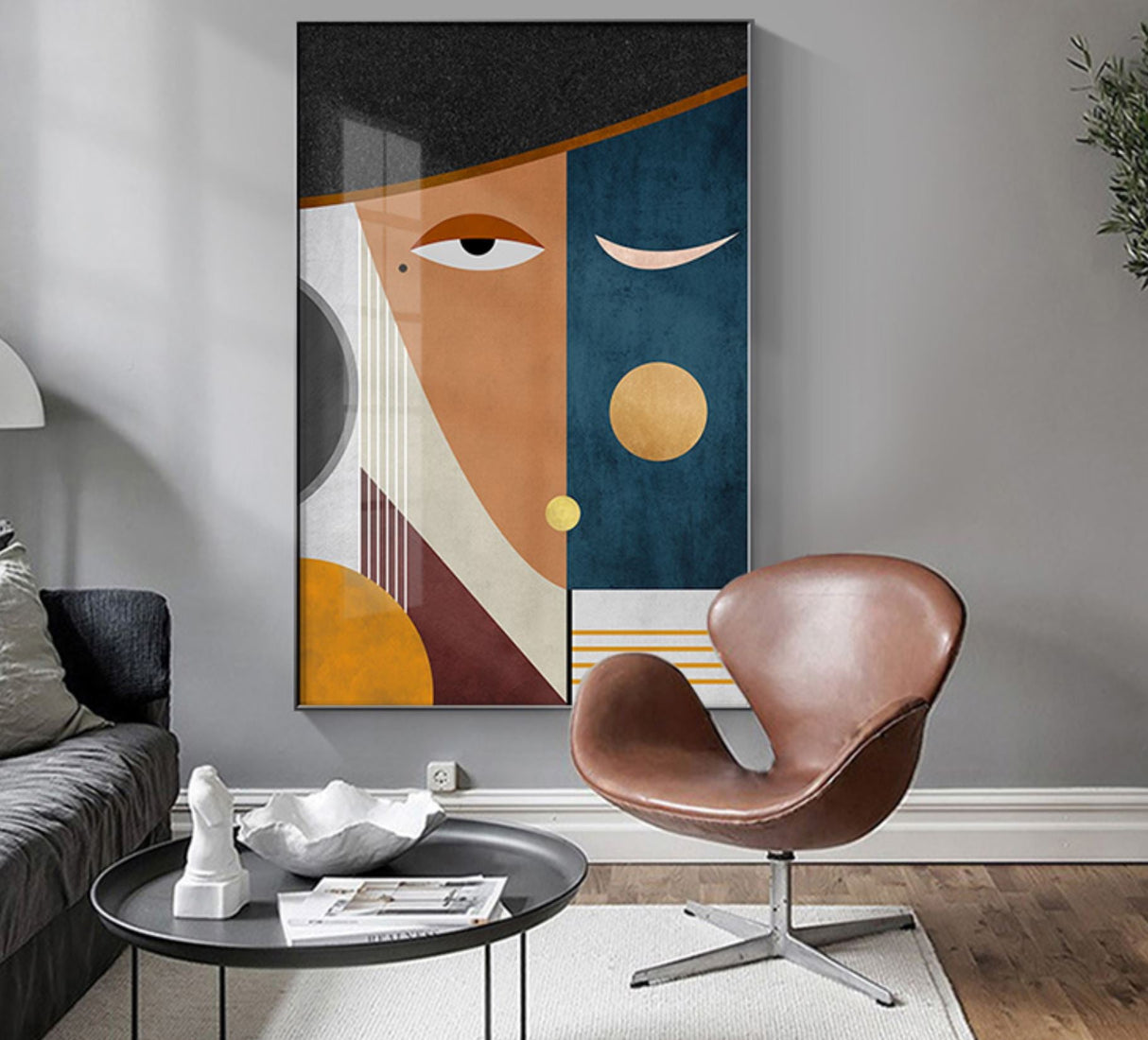 Faces II Geometric Canvas Prints