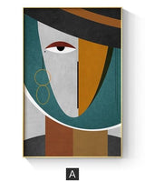 Faces II Geometric Canvas Prints