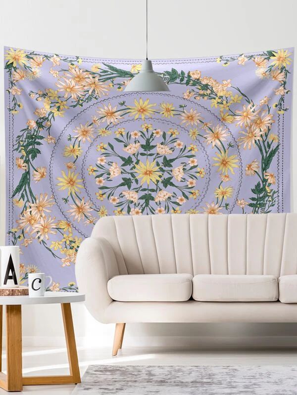 Flower Pattern Tapestry