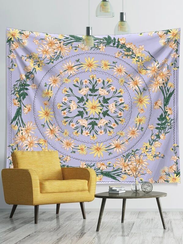 Flower Pattern Tapestry