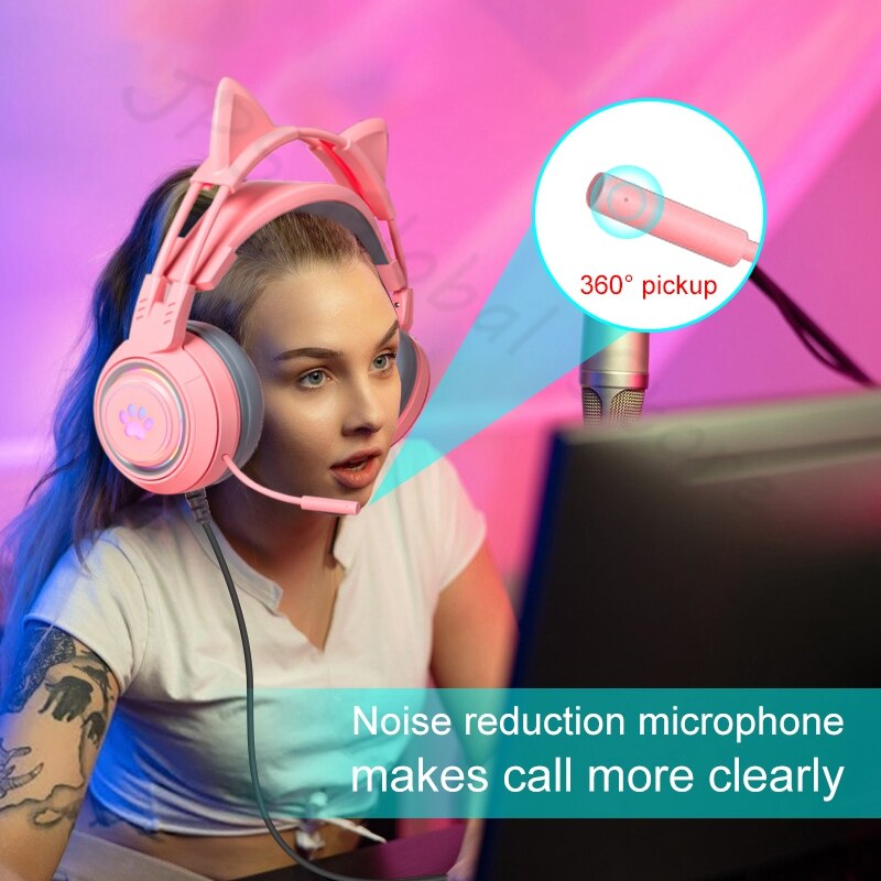 Cat Ear Gamer Headphone