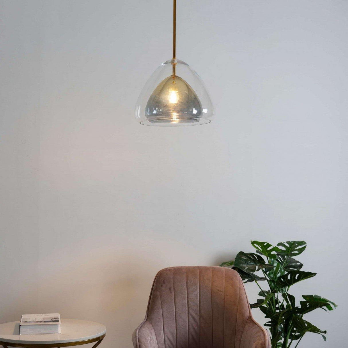 Futuristische Glass Pendant Light