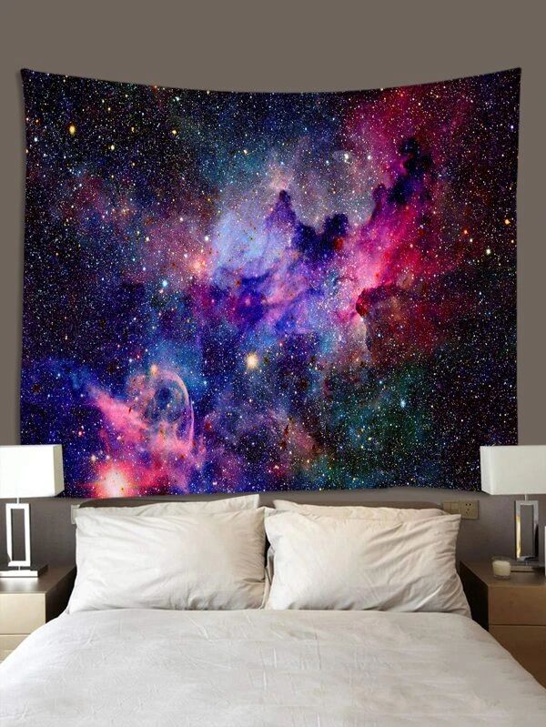 Galaxy Print Tapestry