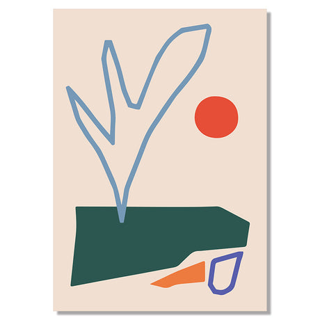 Geometric Abstract Canvas Painting Wall Art for Living Room Interior Home Decor