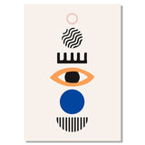 Geometric Abstract Canvas Painting Wall Art for Living Room Interior Home Decor