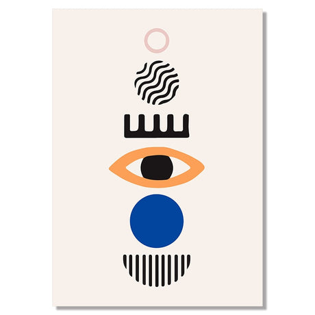 Geometric Abstract Canvas Painting Wall Art for Living Room Interior Home Decor