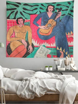 Cartoon Women Tapestry