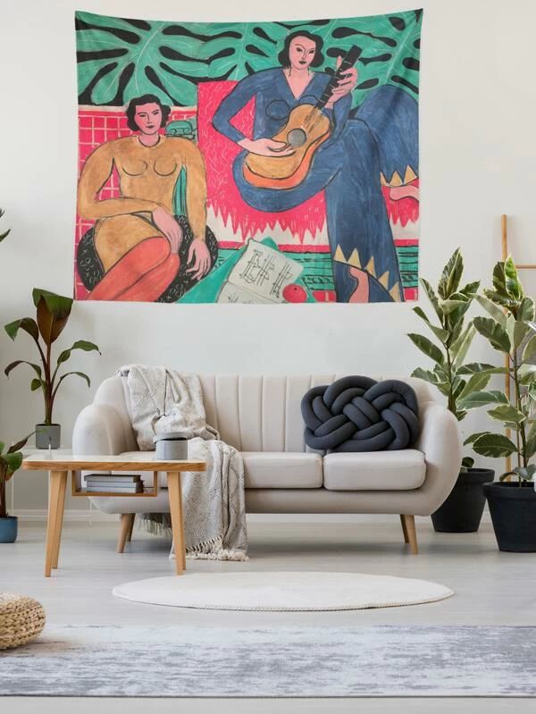 Cartoon Women Tapestry