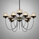 Glass Ball Chandelier