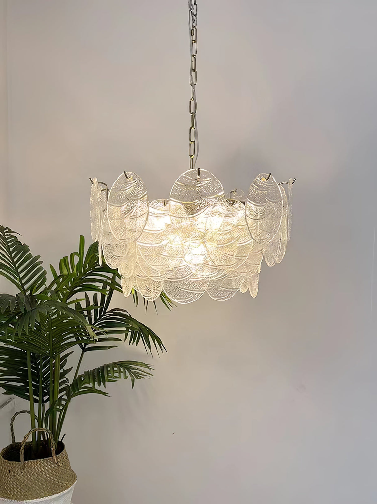 Glass Disc Chandelier