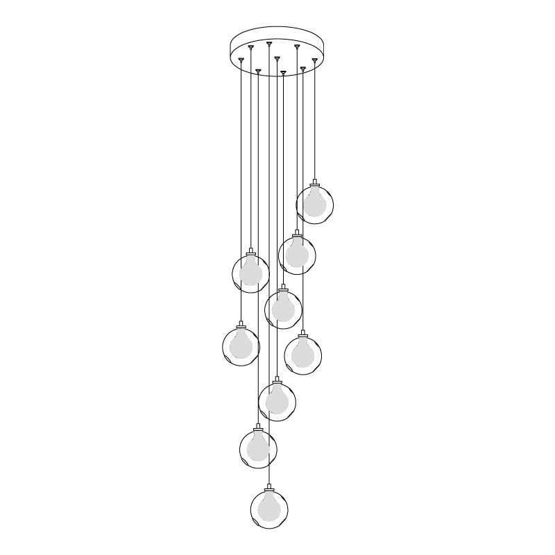 Globe Cluster Chandelier