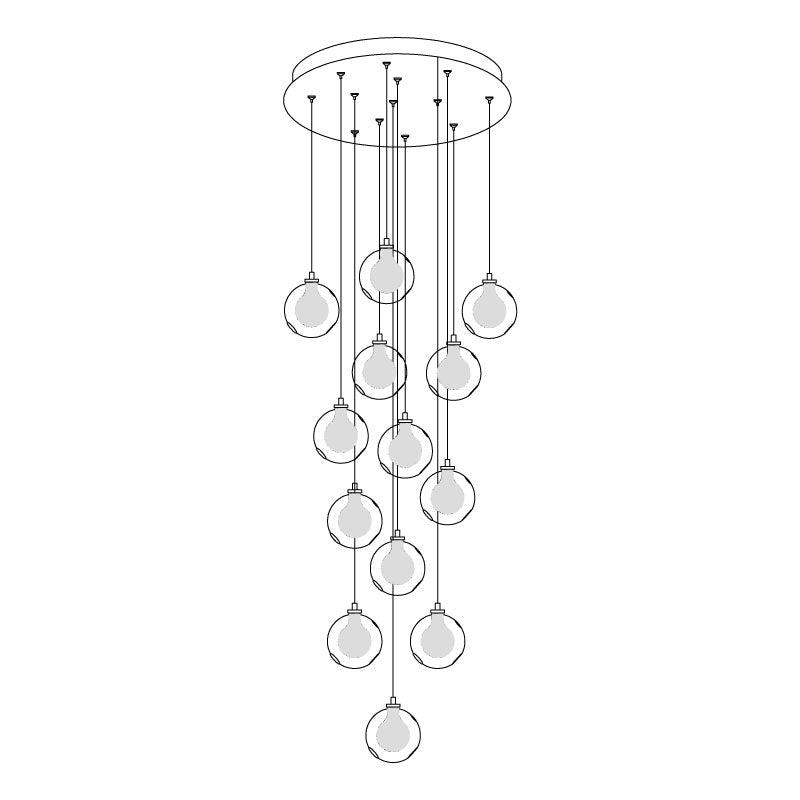 Globe Cluster Chandelier