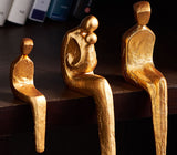 Golden Family Statue Set
