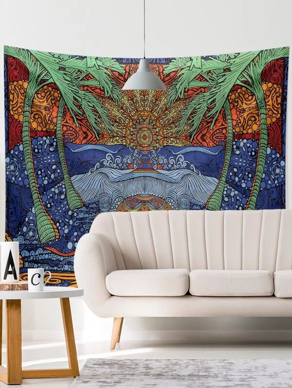 Graphic Print Tapestry