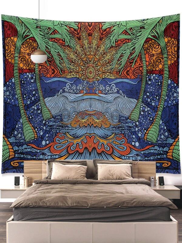 Graphic Print Tapestry