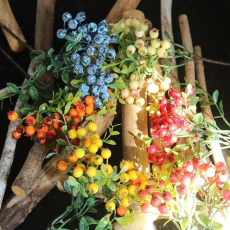 The Luxe Holiday Snowberry Stem - Artificial Flora