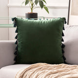 The Boho Velvet Tassel Pillow Cover Collection