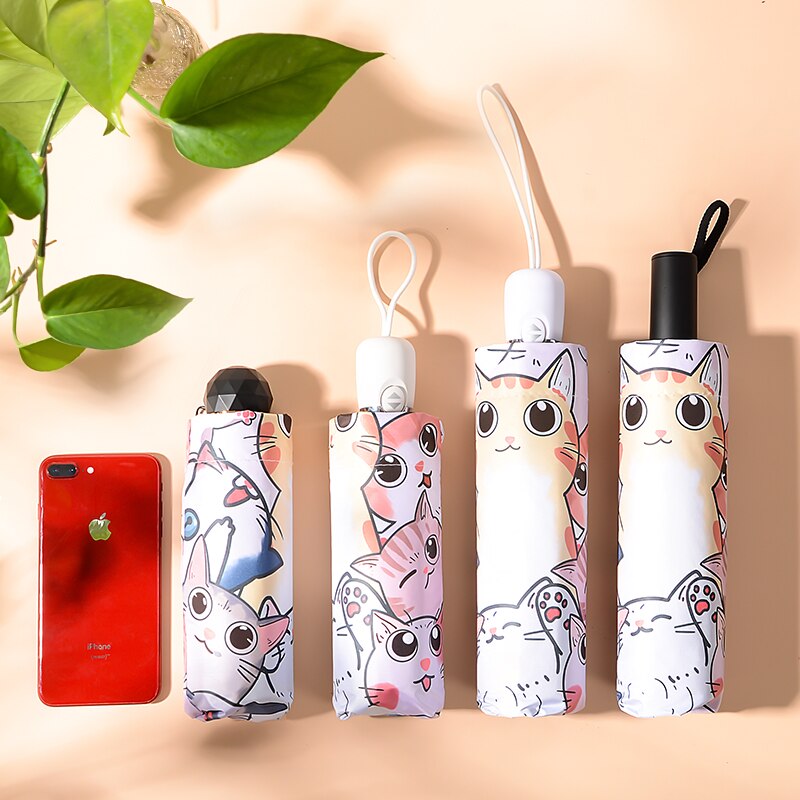 Cute Cat Claw Folding Umbrella