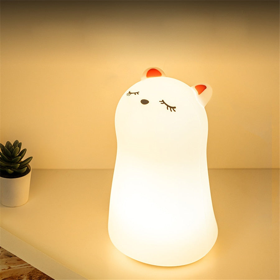 Kawaii Cat Decor Night Lamp