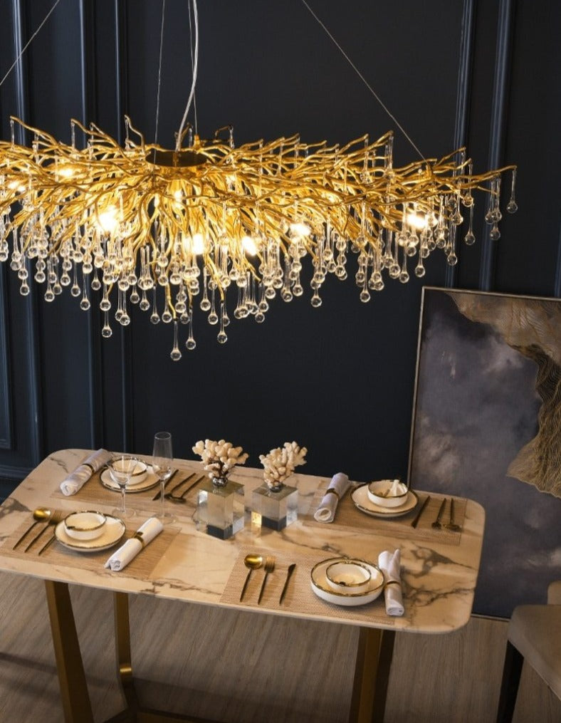 Feblilac Luxury Crystal Chandelier