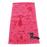 Cartoon Cat Pattern Face Towel