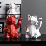 Lucky Cat Resin Statue