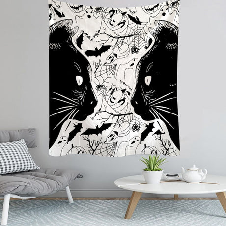 Black Cat Tapestry