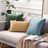 The Boho Velvet Tassel Pillow Cover Collection