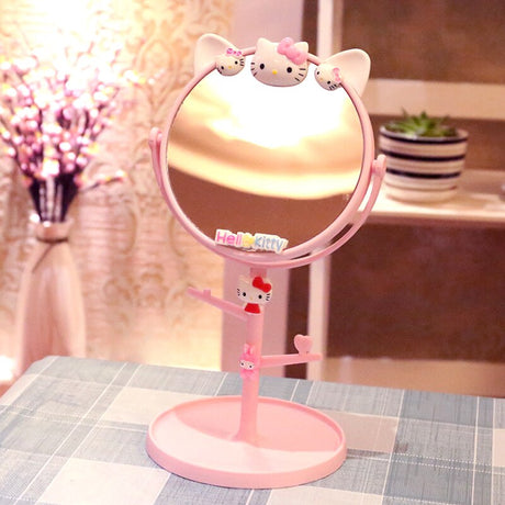 Pastel Kawaii Girl Makeup Mirror