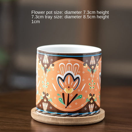Cottagecore Patterned Flower Pot