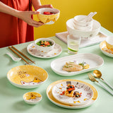 Cute Cat Ceramic Dinner Plate Set