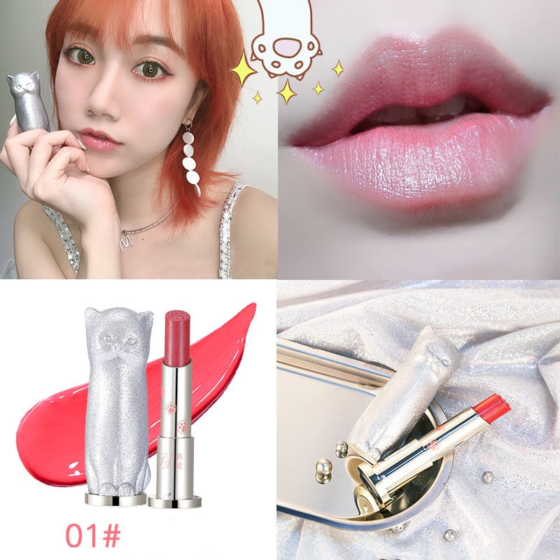 Cute Kitty Waterproof Moisturizing Lipstick