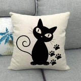 Cartoon Cat Sofa Pillow Covers